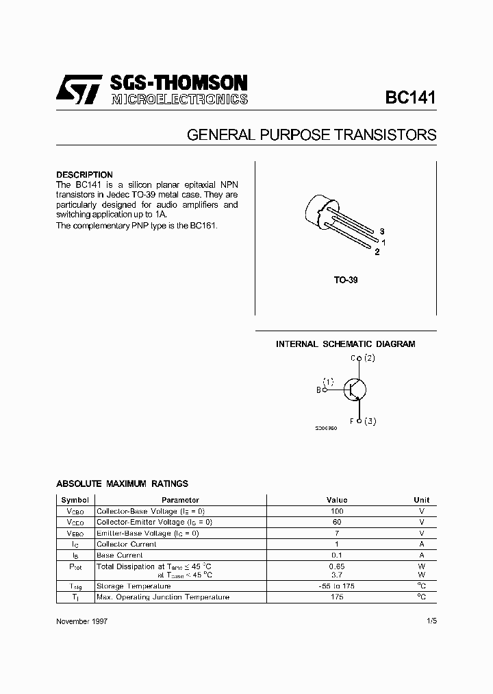 BC141_146810.PDF Datasheet