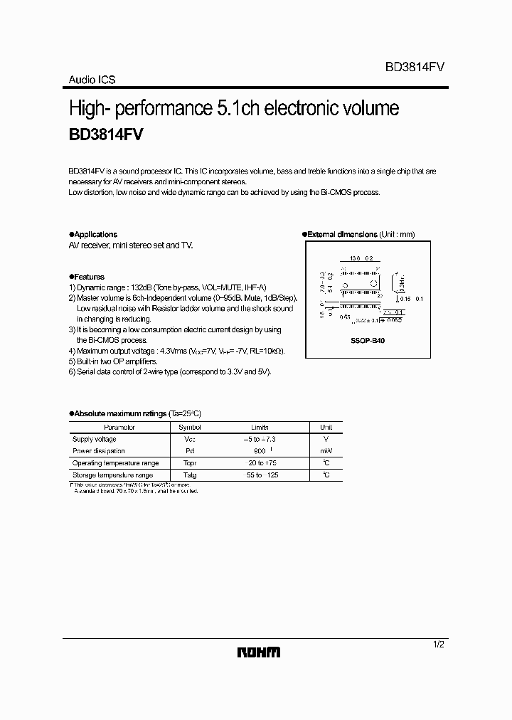 BD3814FV_259591.PDF Datasheet