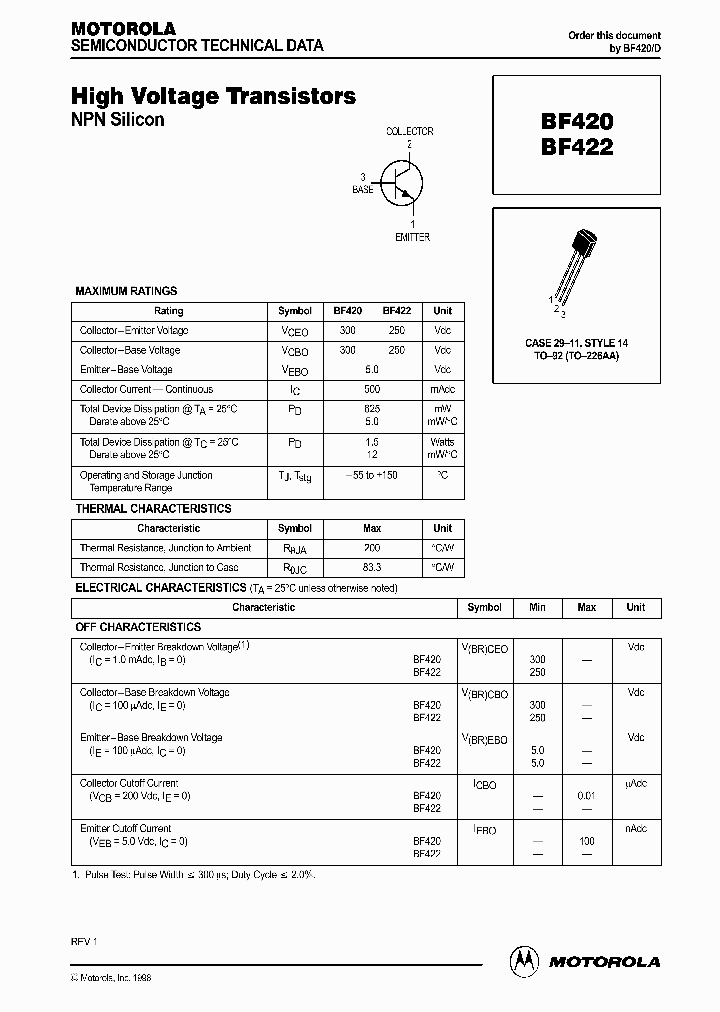 BF422_259530.PDF Datasheet