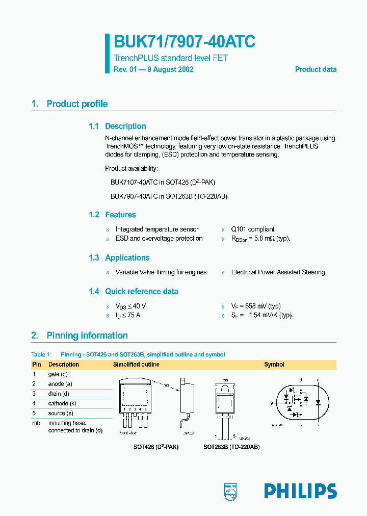 BUK7107-40ATC_283612.PDF Datasheet