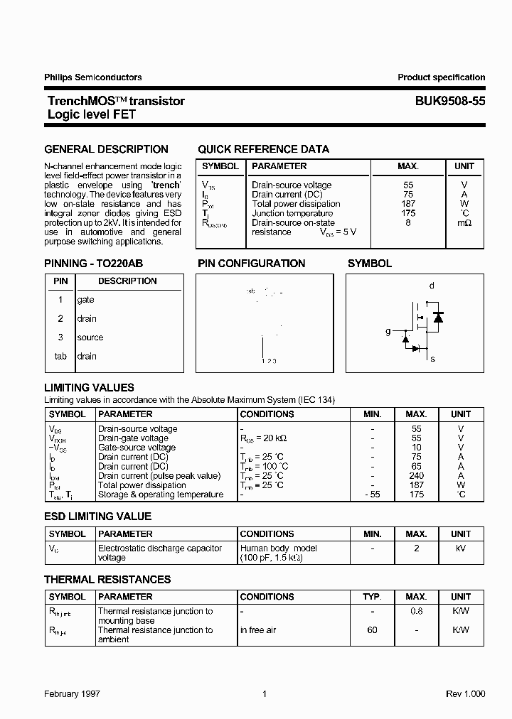 BUK9508-55_289864.PDF Datasheet