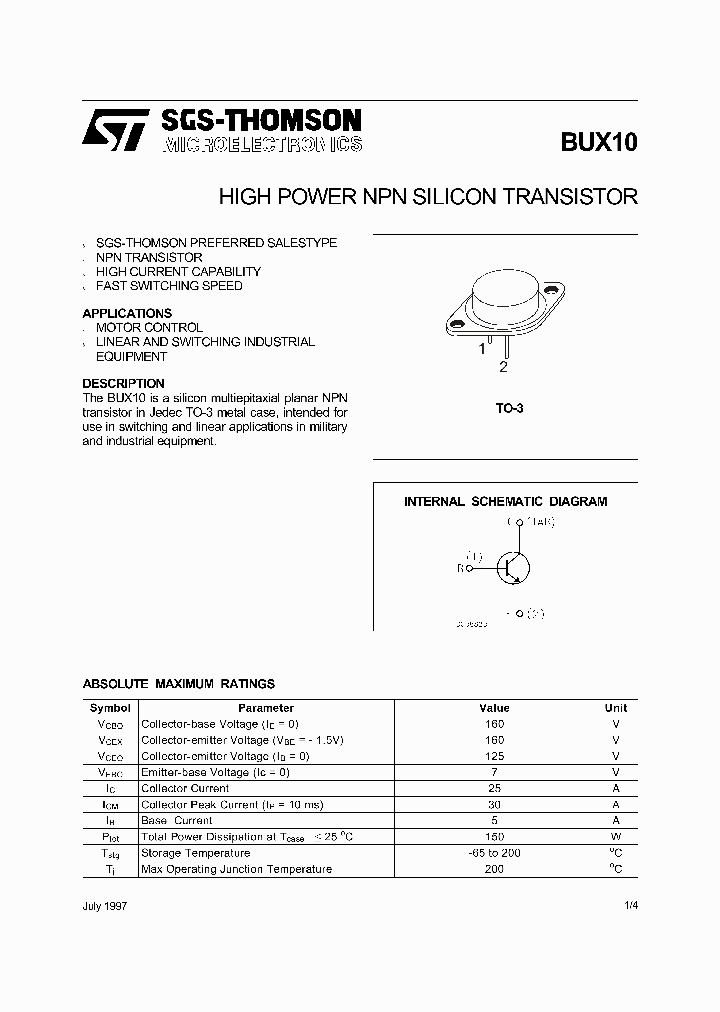 BUX10_275666.PDF Datasheet