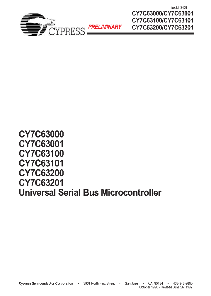 CY7C63001_277877.PDF Datasheet