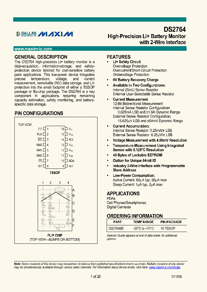 DS2764BX-025TR_254113.PDF Datasheet