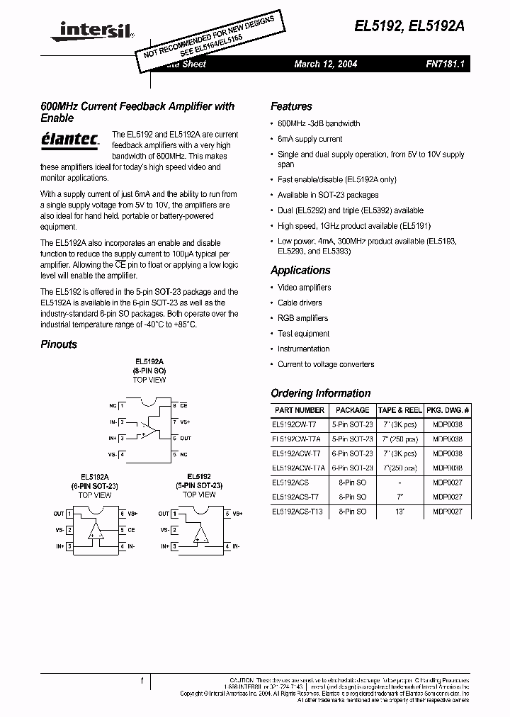 EL5192ACS-_268274.PDF Datasheet