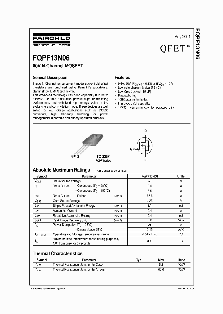 FQPF13N06_297076.PDF Datasheet