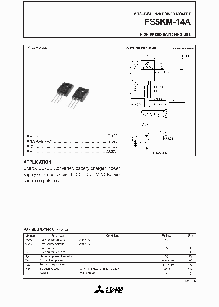 FS5KM-14A_255246.PDF Datasheet