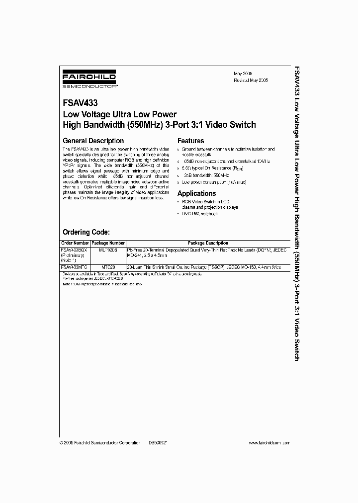 FSAV433MTC_278192.PDF Datasheet