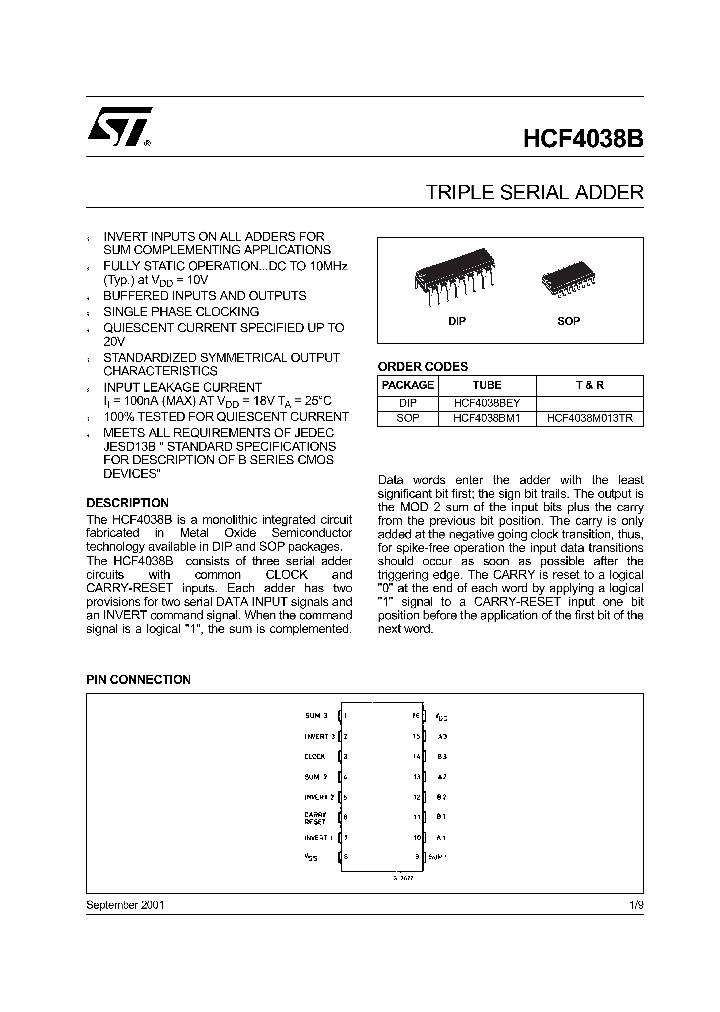 HCF4038_300065.PDF Datasheet