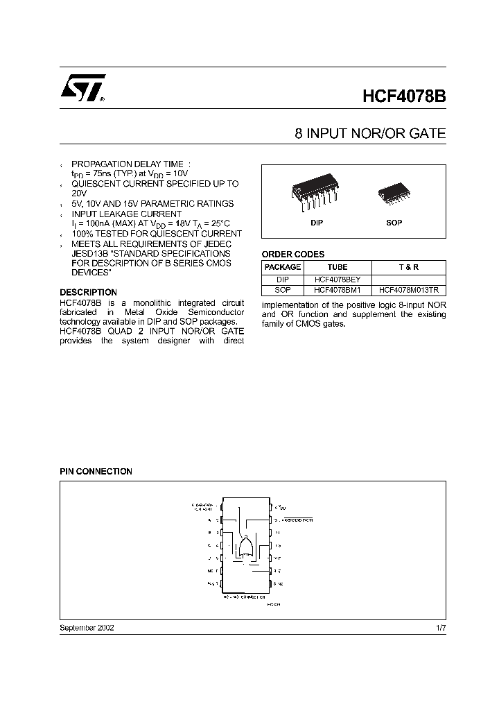 HCF4078_262481.PDF Datasheet