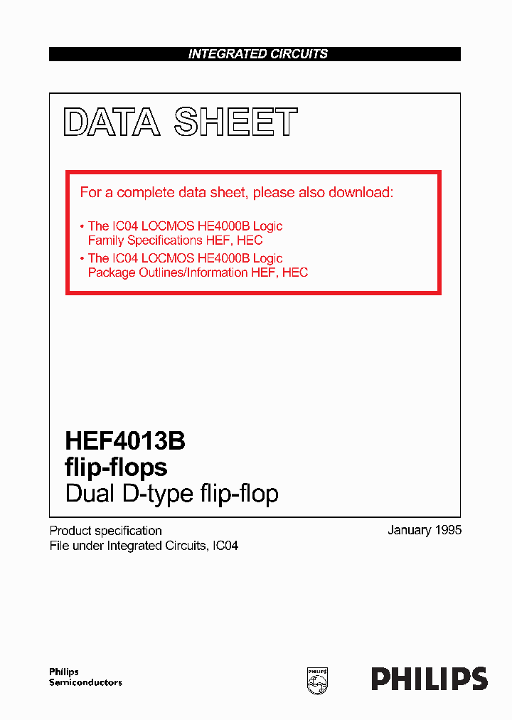 HEF4013B_281233.PDF Datasheet