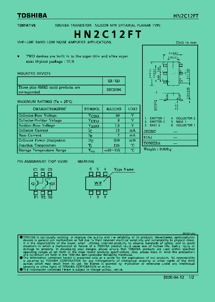 HN2C12FT_284248.PDF Datasheet