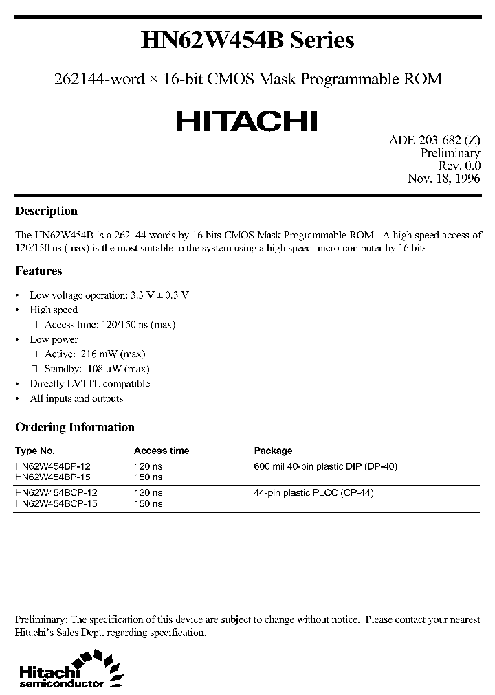 HN62W454SERIES_214744.PDF Datasheet