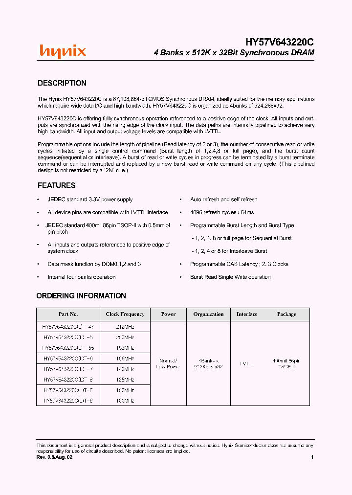 HY57V643220CT_154282.PDF Datasheet