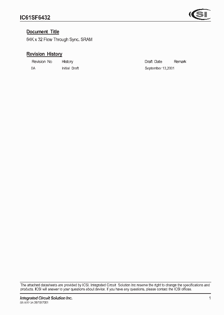 IC61SF6432_288993.PDF Datasheet