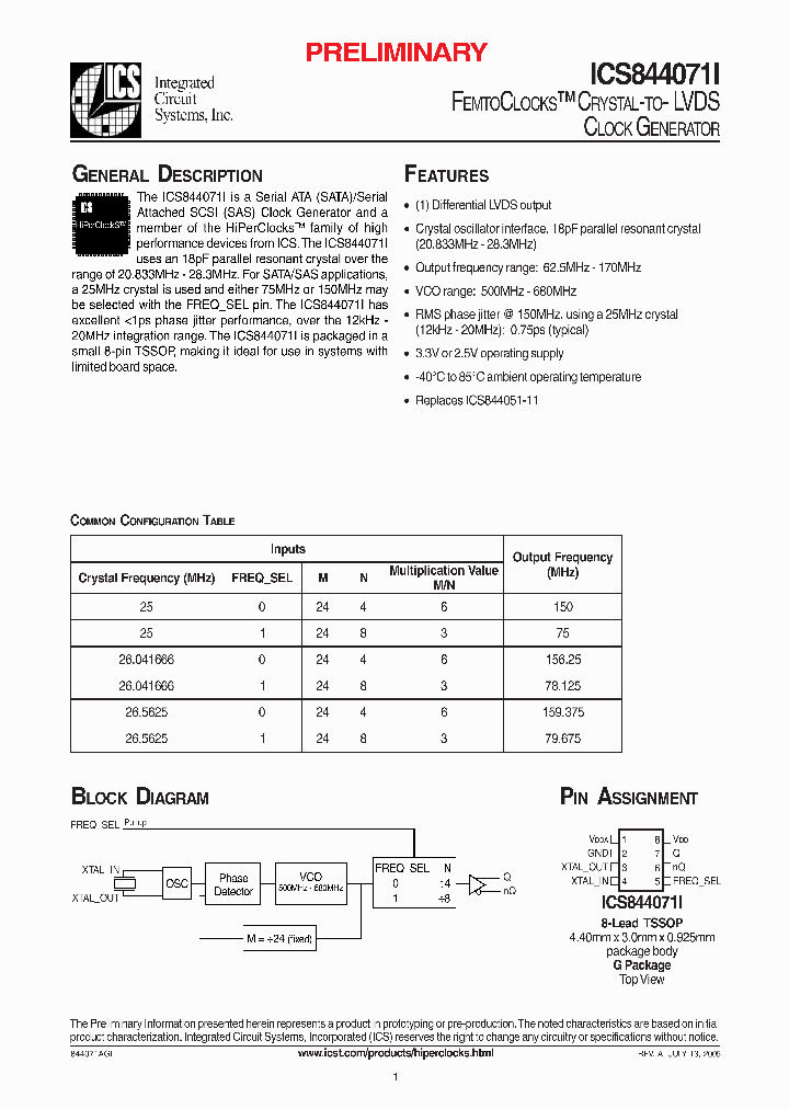 ICS844071I_264410.PDF Datasheet