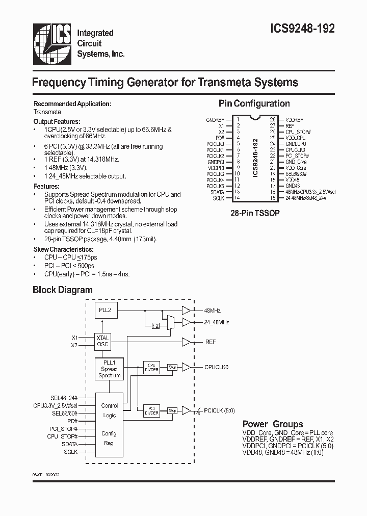 ICS9248-192_26376.PDF Datasheet