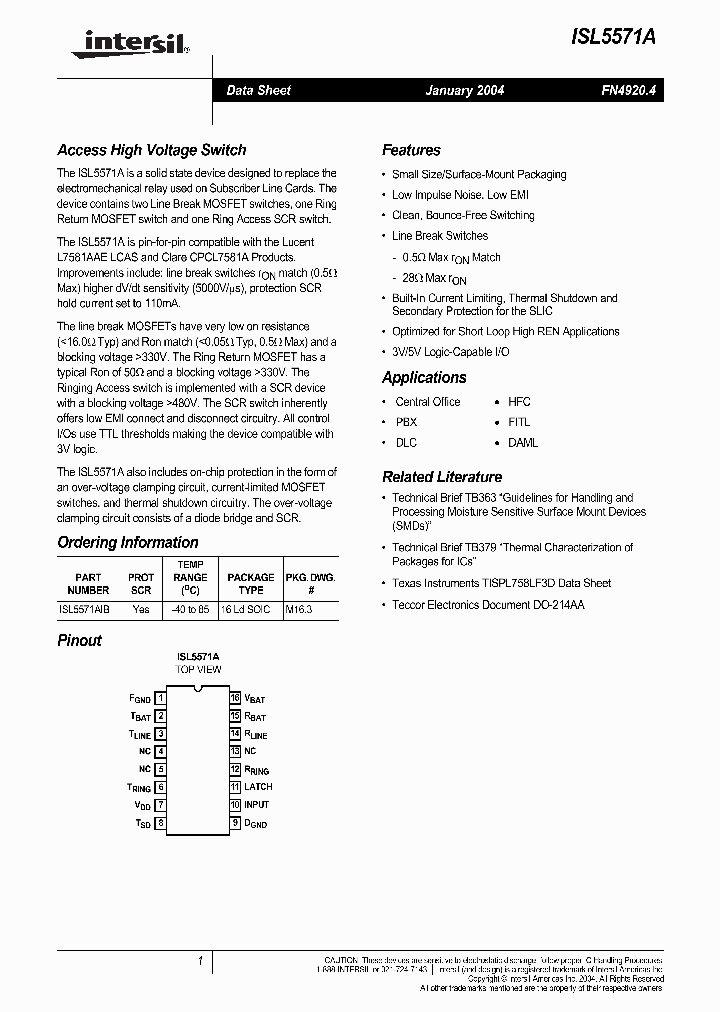 ISL5571A_275405.PDF Datasheet