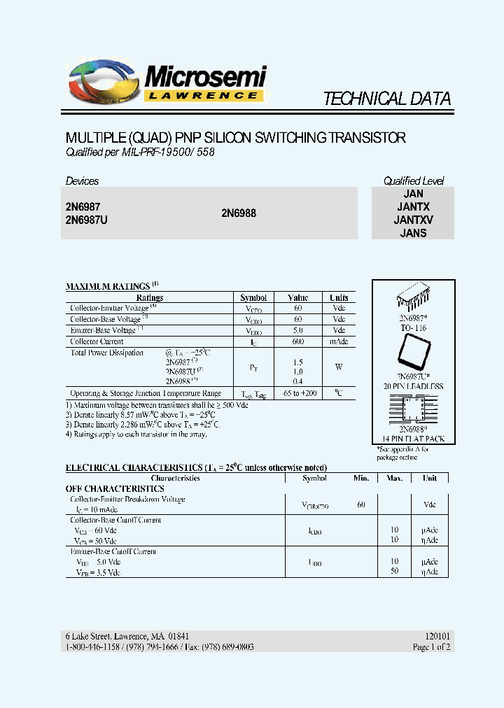 JANTX2N698_268615.PDF Datasheet