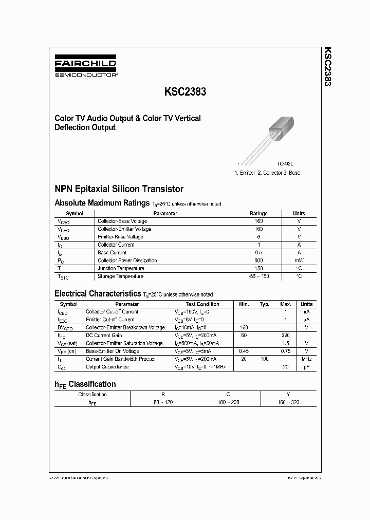 KSC2383_304030.PDF Datasheet