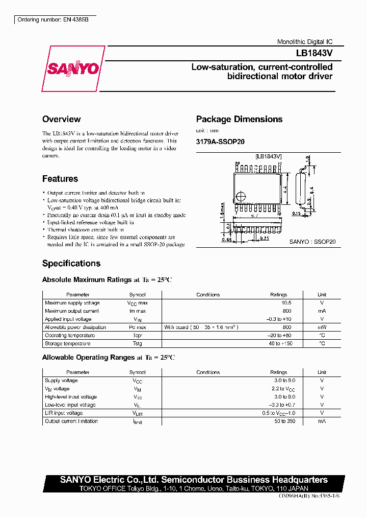 LB1843V_302708.PDF Datasheet