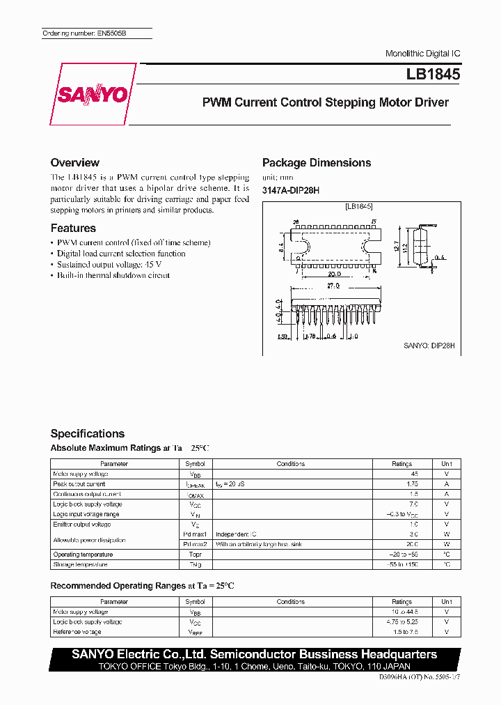 LB1845_204377.PDF Datasheet