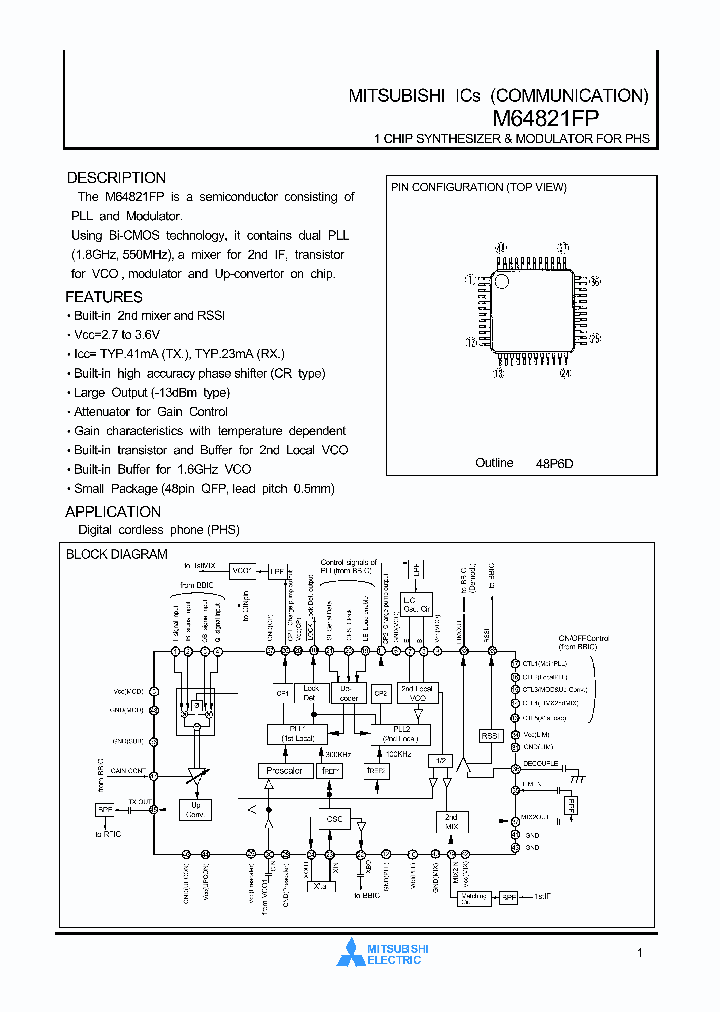 M64821FP_275369.PDF Datasheet