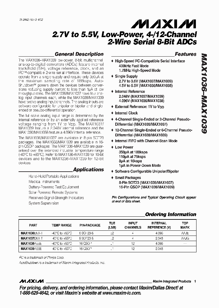 MAX1037EKA-T_291135.PDF Datasheet