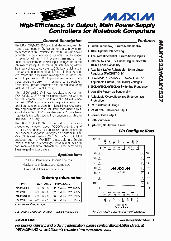 MAX1533_294254.PDF Datasheet