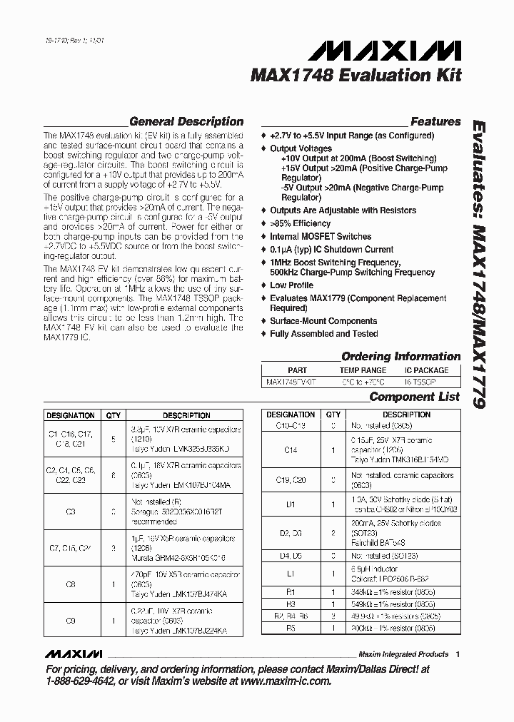 MAX1748EVKIT_296133.PDF Datasheet