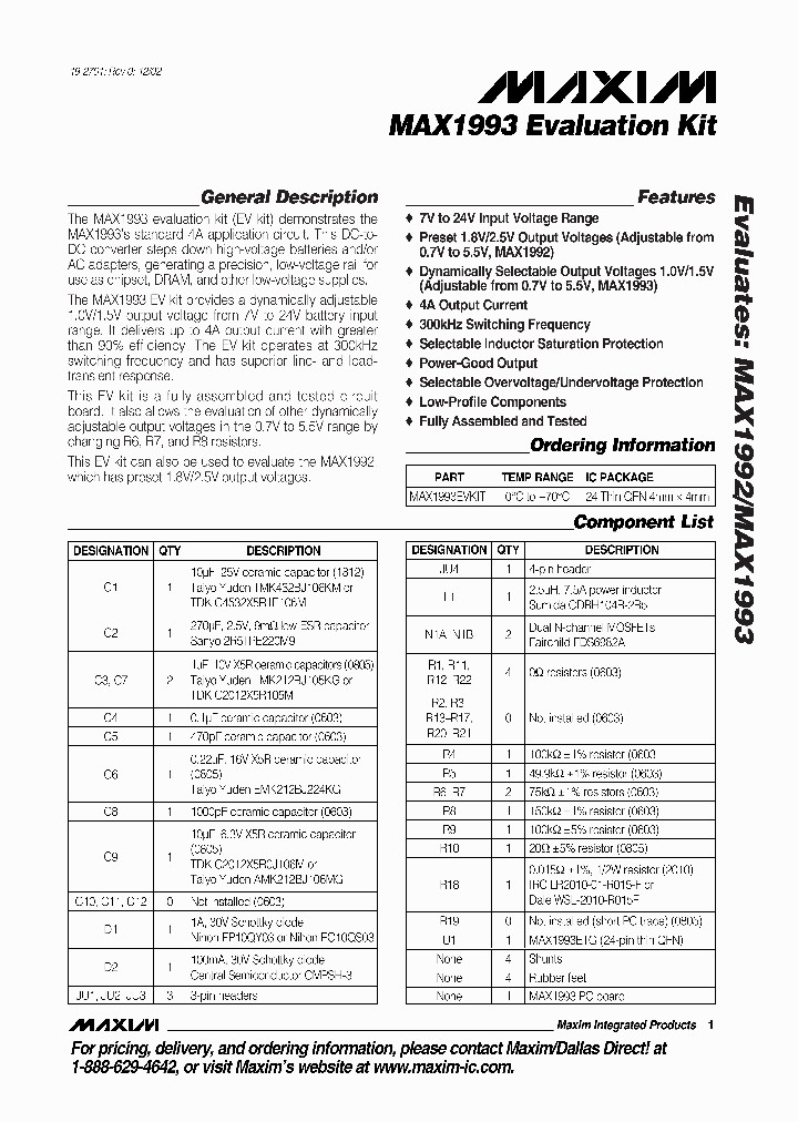 MAX1993EVKIT_263177.PDF Datasheet