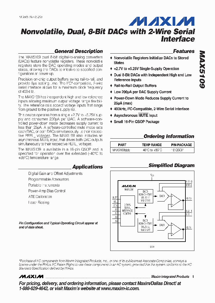 MAX5109_245208.PDF Datasheet