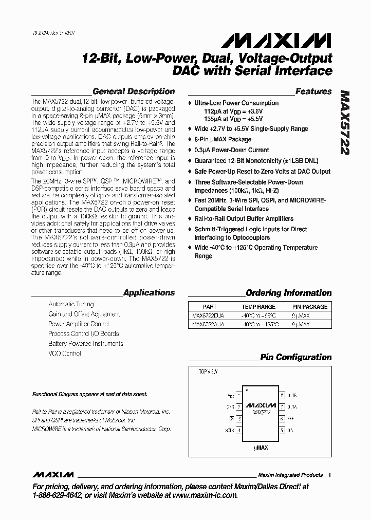 MAX5722_274986.PDF Datasheet