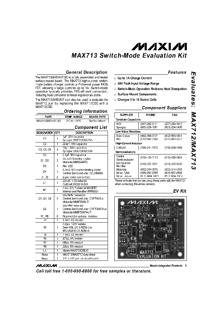 MAX713SWEVKIT_263573.PDF Datasheet
