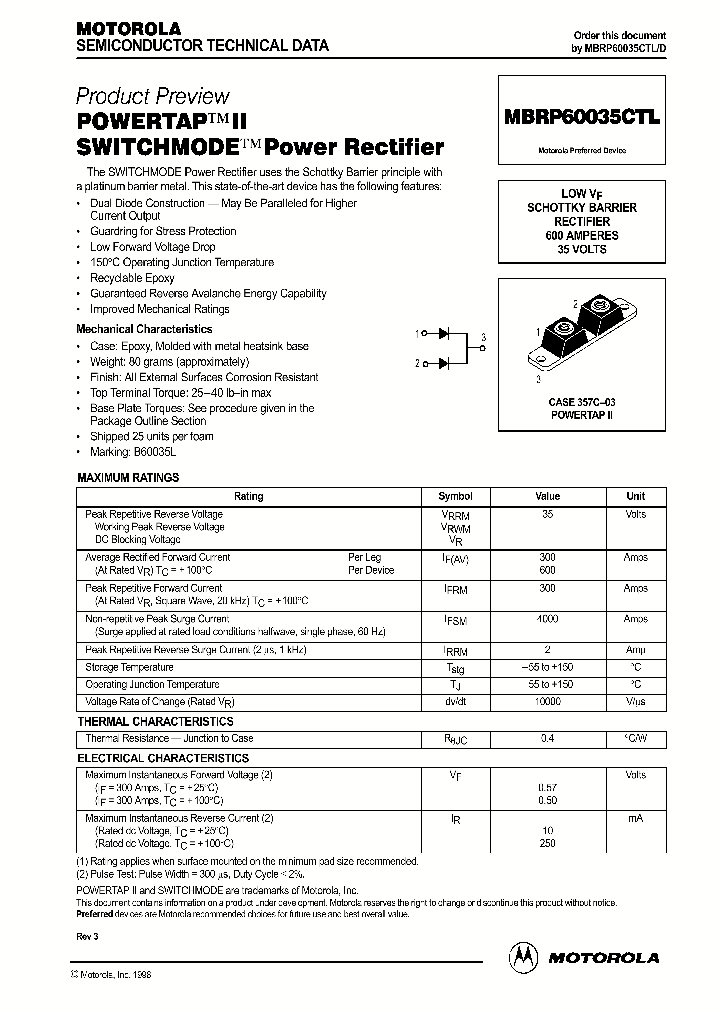 MBRP60035CTLD_279273.PDF Datasheet