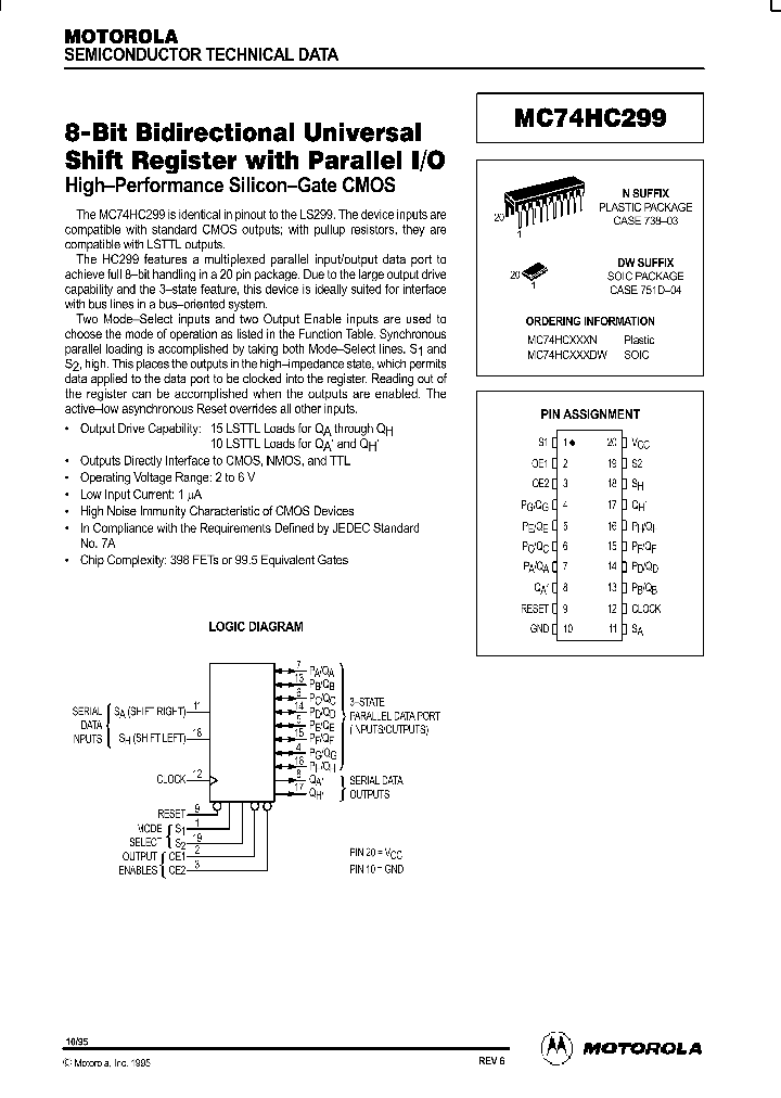MC74HC299N_194379.PDF Datasheet