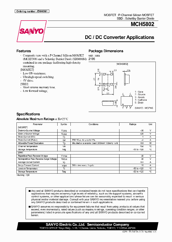 MCH5802_296402.PDF Datasheet