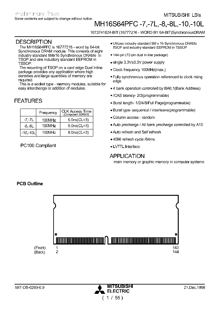 MH16S64PFC_266602.PDF Datasheet