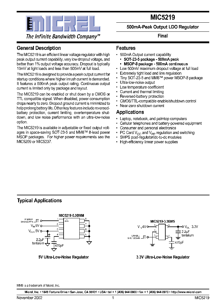 MIC5219BM5_204176.PDF Datasheet