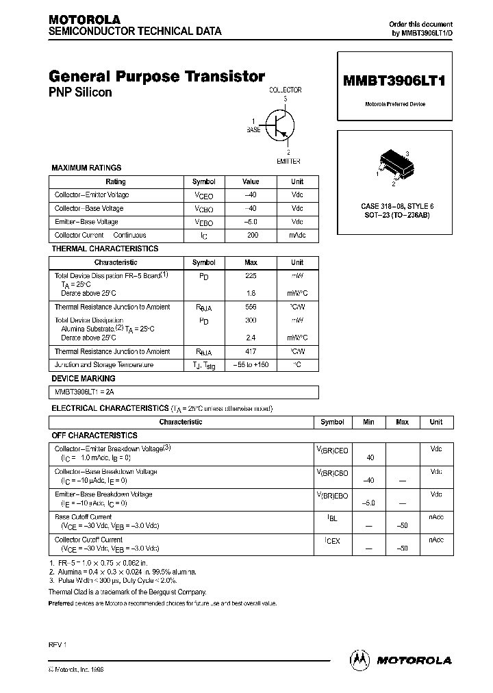 MMBT3906LT1_118260.PDF Datasheet