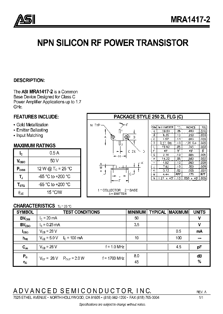 MRA1417-2_242358.PDF Datasheet