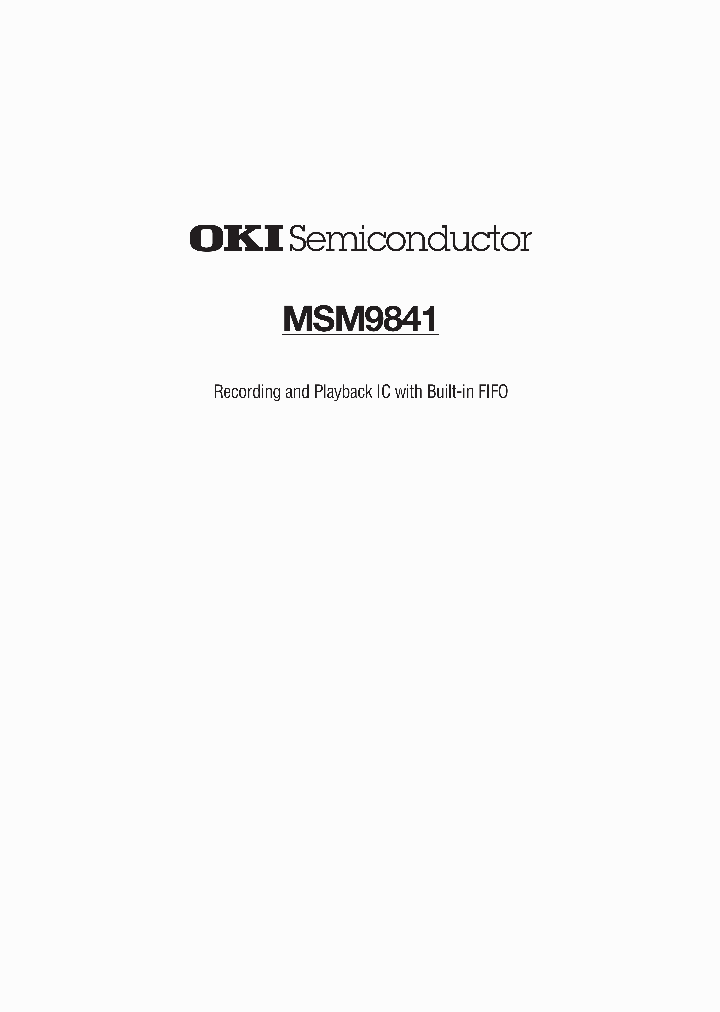 MSM9841_273720.PDF Datasheet