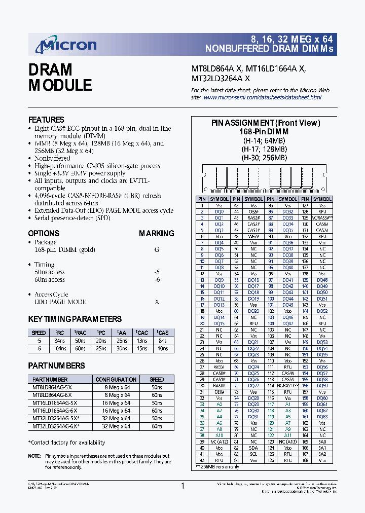 MT16LD1664A_282541.PDF Datasheet