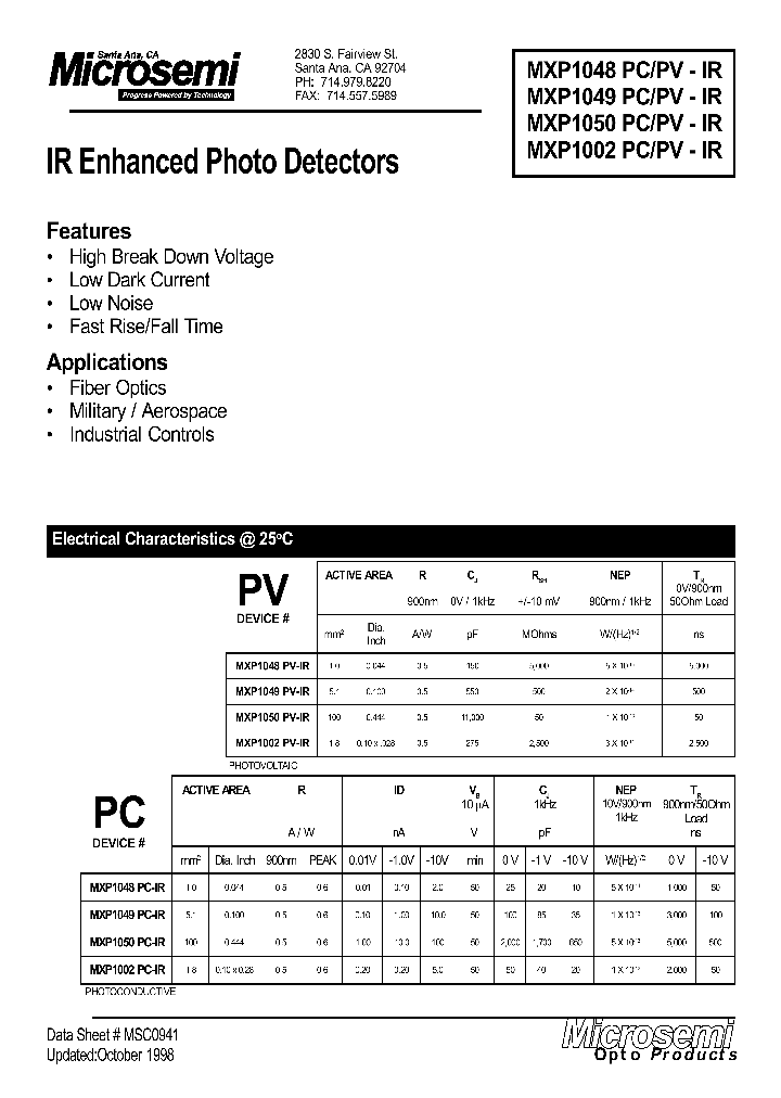 MXP1048PCPV-IR_292378.PDF Datasheet