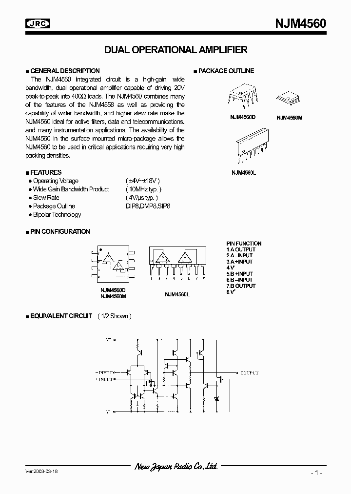 NJM4560_278807.PDF Datasheet