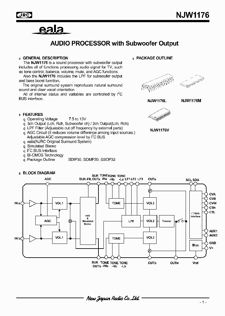 NJW1176_290201.PDF Datasheet
