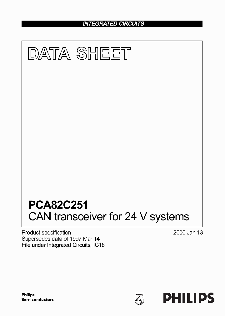 PCA82C251_85264.PDF Datasheet