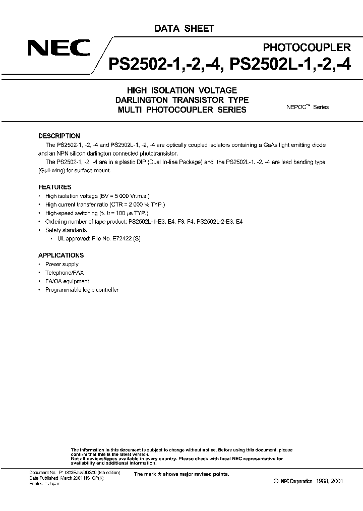 PS2502-2NBSP_287160.PDF Datasheet