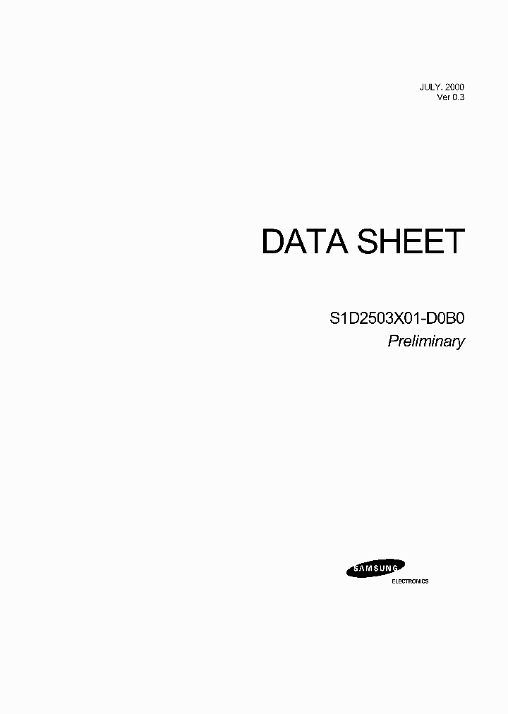 S1D2503X01_304685.PDF Datasheet