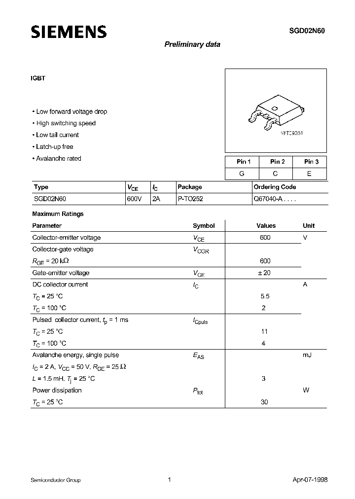 SGD02N60_293545.PDF Datasheet